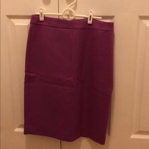 Jcrew size 8 pencil skirt in purple